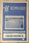 Книги Футбол - Програми: Romford - England Amateur - 1963