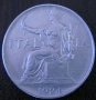 1 лира 1924, Италия, снимка 1