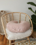 Babyly ленена възглавница за хранене – розова, снимка 2