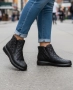 Дамски Боти на квадрати с два ципа , снимка 1