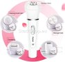 Епилатор 5в1 четка за лице, самобръсначка, масажор Beauty Tools Browns kemei, снимка 6