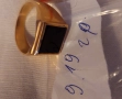 Мъжки златен пръстен с оникс , снимка 4