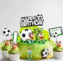 Футбол футболисти Soccer пластмасови фигурки врата топери за декорация на торта , снимка 1