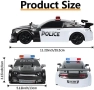 Нова играчка RC Полицейска дрифт кола 1:14 4WD с LED фарове и две батерии, снимка 3