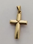 Златна висулка кръст 51858, снимка 2
