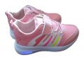 Розови светещи маратонки за момиче, снимка 1 - Детски маратонки - 35993115