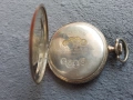 Сребърен джобен часовник с позлата , снимка 4