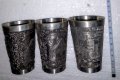 Релефни Чаши от калаено-сребърна сплав, снимка 9