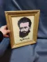 Гоблен ,кавьор рамкиран на Христо Ботев, снимка 3