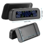 Нова Соларна TPMS Система 4 Гуми LCD Налягане/Температура Безжично, снимка 9