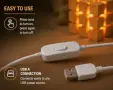 Дървена кубична LED нощна лампа Infinity8Hub 3000K, снимка 5
