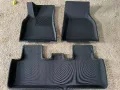 Tesla model Y 3D текстурирани трислойни всезонни стелки за салона , снимка 9
