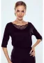 Дамска блуза с 34 ръкави в черен цвят ORNELLA, снимка 1