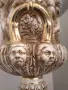 Capodimonte 39см-3кг/Каподимонте голяма стара фигурална италианска порцеланова ваза-урна с херувими, снимка 6