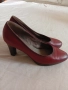 Тъмночервени обувки на TAMARIS естествена кожа, снимка 2