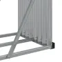 vidaXL Поставка за дърва, дървесен вид, 234x45x100 см, стомана, снимка 8