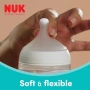 Нови NUK бебешка бутилка Perfect Match 3+ месеца 260ml силикон антиколик, снимка 3