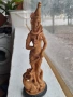 Стара статуетка на китайка фигура паста смола, снимка 2