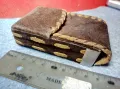 Стар КАЛЪФ За ЦИГАРИ или ДРУГО - ЕСТЕСТВЕНА ЩАВЕНА КОЖА МАЙСТОРСКА РЪЧНА АРТ ИЗРАБОТКА 47552, снимка 2