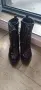 Дамски черни боти - лачени, снимка 1