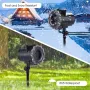 Водоустойчив коледен LED проектор снежинки, снимка 2