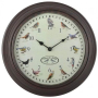 Esschert Design Часовник със звуци на птици(SKU:428846, снимка 1 - Стенни часовници - 44599552