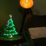 LED коледна елха с 3D светлинен ефект – модерна празнична декорация за дома, снимка 3
