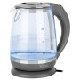 Кана за вода ECG RK 2020 Grey Glass, 1850-2200 W, 2.0L, Сив, снимка 1 - Кани - 41584886