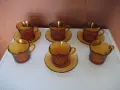 Комплект"DURALEX"от 6 бр. чашки за кафе и др. с 4бр. чинийки, снимка 1