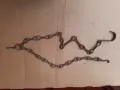Стара верига за огнище от ковано желязо , здрава, снимка 1