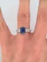Сребърен Пръстен със Сапфир, снимка 7