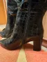 Дамски ботуши с дебел ток, снимка 4