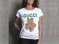  Тениски GUCCI BEAR принт 2 модела , снимка 3