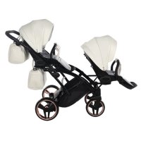 Бебешка количка Junama Mirror Satin Duo Slim 2в1, 3в1 НОВА, снимка 8 - Детски колички - 42081908