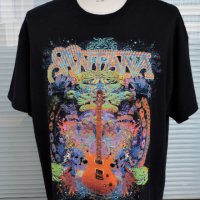 Santana 2015 Euro Tour Double Sided Graphic T-Shirt  Official Merch - мъжка тениска размер XL  , снимка 1 - Тениски - 44498996