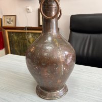 Автентична медна кана / ваза. №4479, снимка 2 - Антикварни и старинни предмети - 42012756