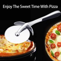Качествен стоманен нож за пица | Професионален нож за пица с кръгло острие - КОД 3813, снимка 7 - Прибори за хранене, готвене и сервиране - 39246631