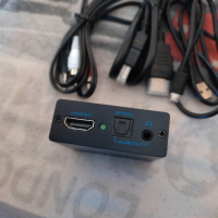 Сплитер HDMI до HDMI +Audio НОВО, снимка 2 - Друга електроника - 44694021