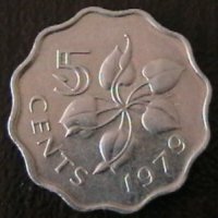 5 цента 1979, Свазиленд, снимка 1 - Нумизматика и бонистика - 34525110
