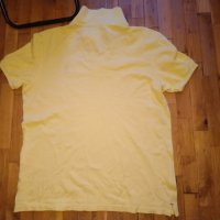 U S Polo Assn маркова тениска бродирано лого жълта памук размер реален Л, снимка 6 - Тениски - 44391345