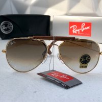 Ray-Ban RB3422 RB3025 limited edition слънчеви очила Рей-Бан авиатор с кожа, снимка 3 - Слънчеви и диоптрични очила - 41669335