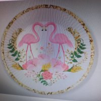 Чинийки  Фламинго , снимка 1 - Декорация за дома - 40023102