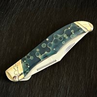 Голям сгъваем колекционерски ловен нож Folding Hunter Celestial (RR2068), снимка 6 - Ножове - 42430797
