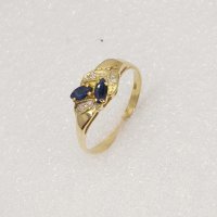Златни пръстени с сапфири, рубини и диаманти- 18К, снимка 11 - Пръстени - 39790245