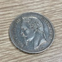 5 франка 1870 г, Франция - сребърна монета No2, снимка 5 - Нумизматика и бонистика - 41755181