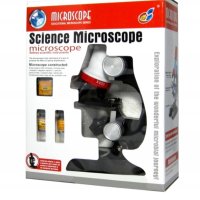 Микроскоп с подсветка, Приближение 100Х, 400Х, 1200Х, С аксесоари, снимка 2 - Образователни игри - 38663457