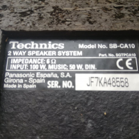 Тонколони Technics SB-CA10, снимка 2 - Тонколони - 36400796