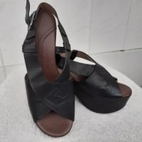Черни сандали от естествена кожа на Audley LONDON, снимка 3 - Сандали - 40737696