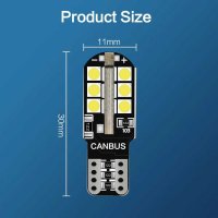 LED лед крушки T10 W5W canbus 24SMD диода 6000K без грешки, снимка 4 - Аксесоари и консумативи - 34688814