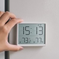 Електронен LCD часовник термометър с влагомер аларма будилник влажност, снимка 7 - Други - 40998069